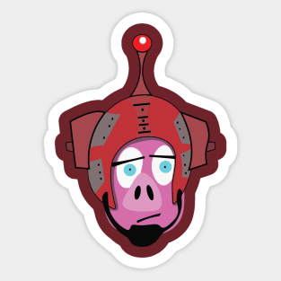 Space Ranger Pig Sticker